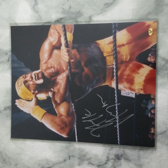 Other - Hulk Hogan signed 16W x 20H poster